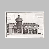 Venezia, Il Redentore, Chiesa del Redentore in Venice by Andrea Palladio. Drawing by Ottavio Bertotti Scamozzi, 1783, (Wikipedia).jpg